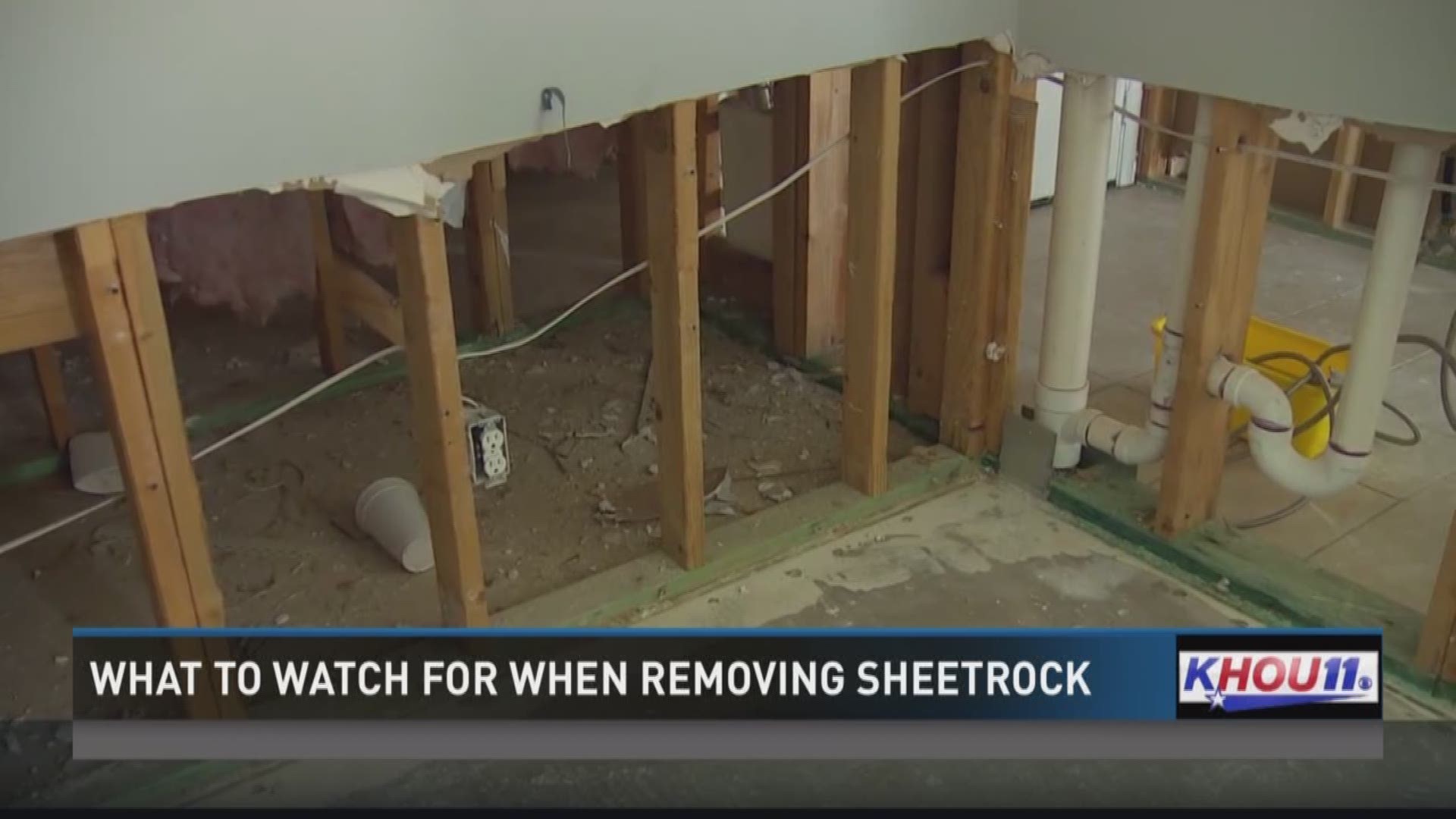 What to watch for when removing sheetrock