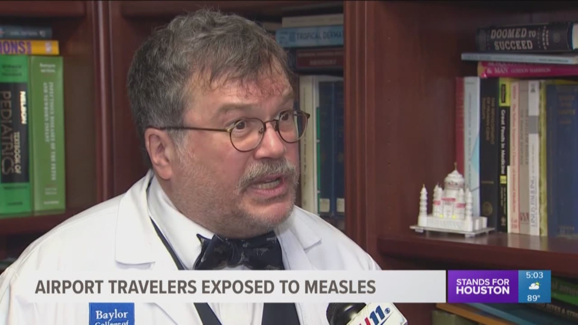 Southwest Airlines and the Houston Health Department are launching an investigation after an adult passenger with measles recently changed planes in Houston.