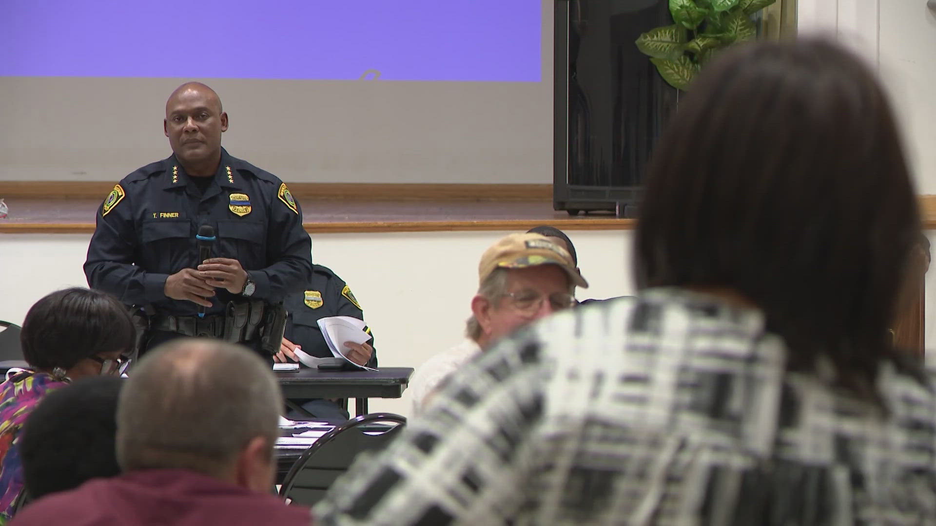 On Thursday night, every seat was taken during a town hall meeting Houston police officers held with frustrated residents.