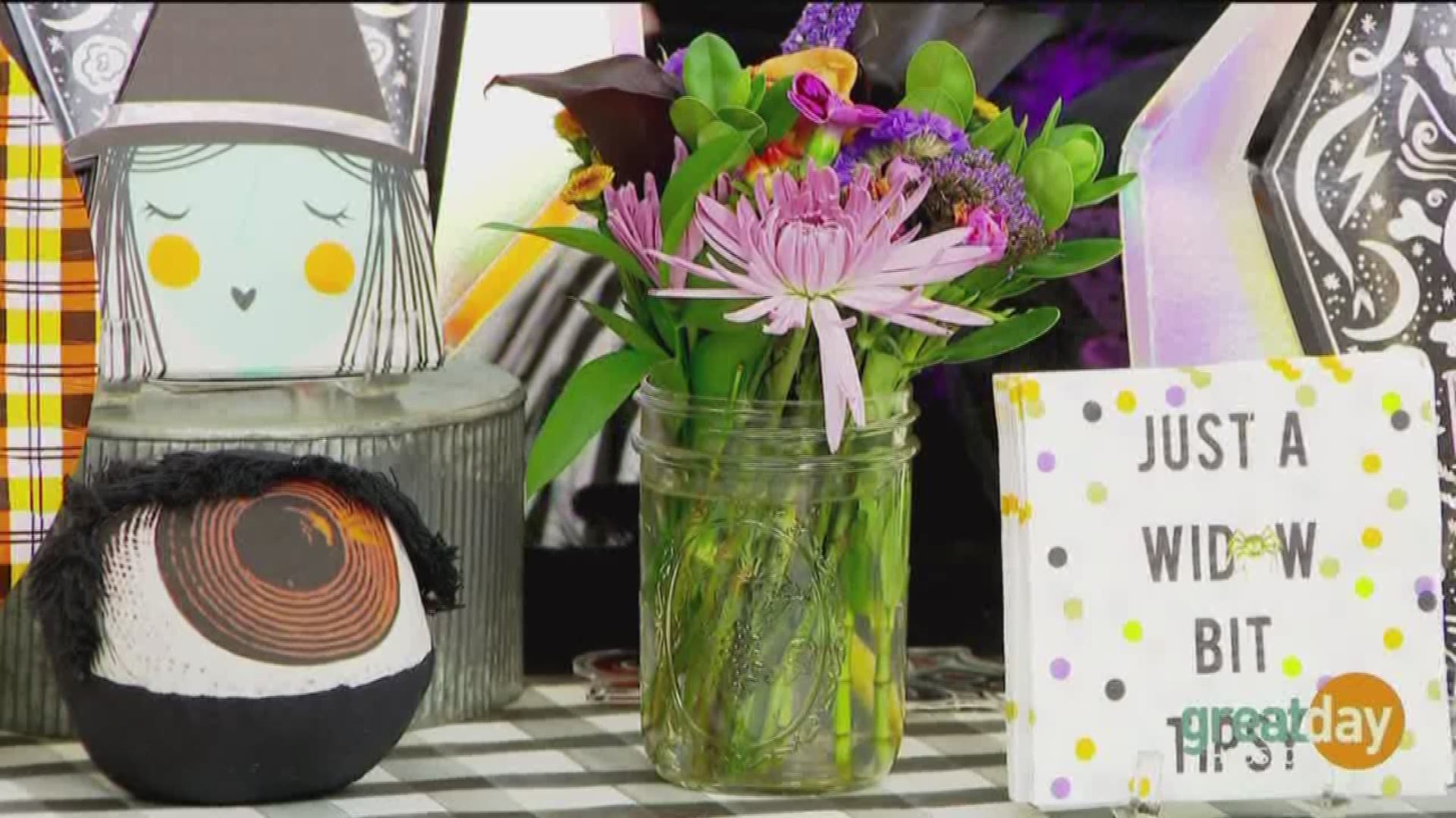 Kim Etheridge from Emerson Sloan showed us some easy ideas to spook up your Halloween party