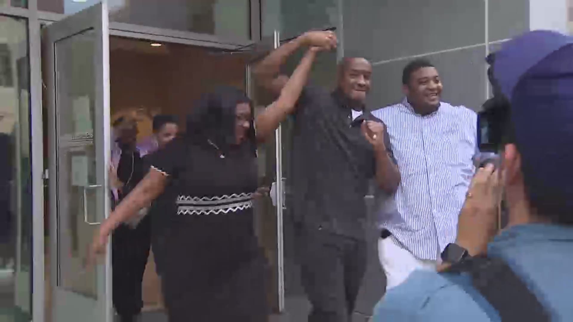 Lydell Grant speaks after being released from jail after serving 10 years of murder sentence