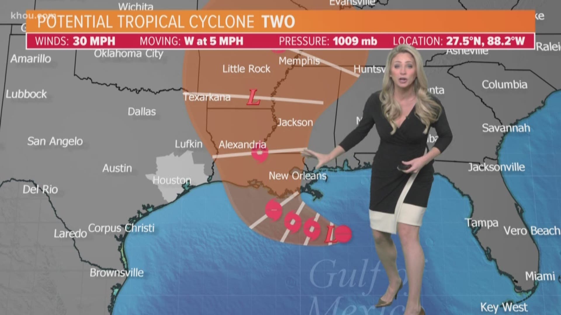 KHOU 11 Meteorologist Chita Craft is tracking your Gulf Coast weather update with tropical activity expected this weekend in Louisiana.