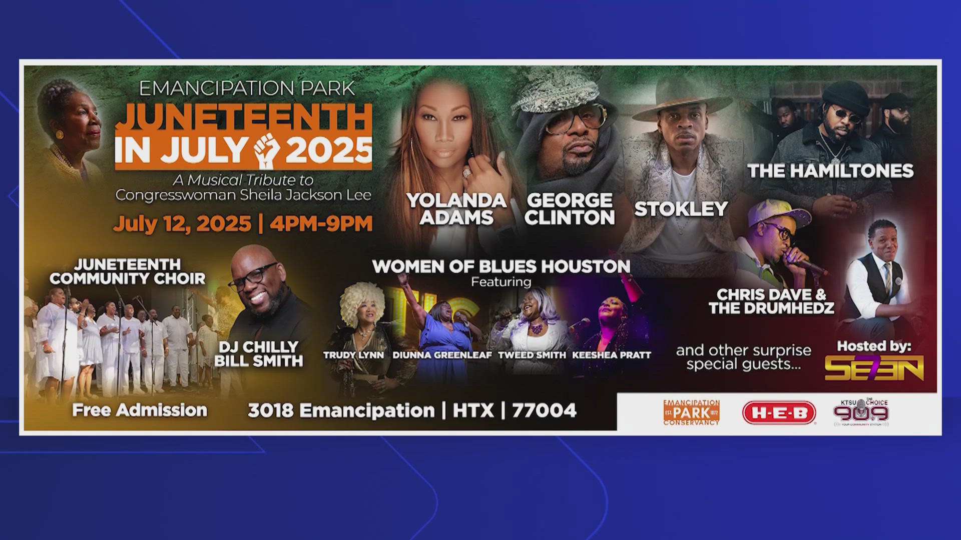 "Emancipation Park is sacred ground." It was important to hold the event, even though it was postponed due to weather last month.