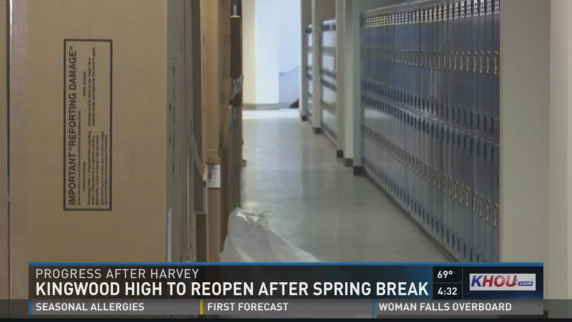 When the students come back from spring break on March 19, they will finally be back on their own campus after Hurricane Harvey took it from them.