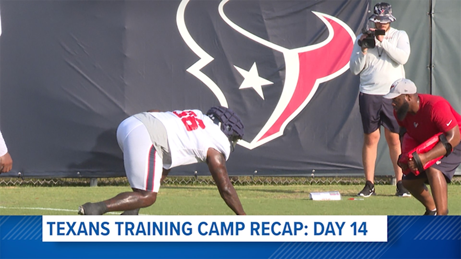 Houston Texans Coach Lovie Smith said the play from the defensive line has been impressive so far in training camp and two preseason games.