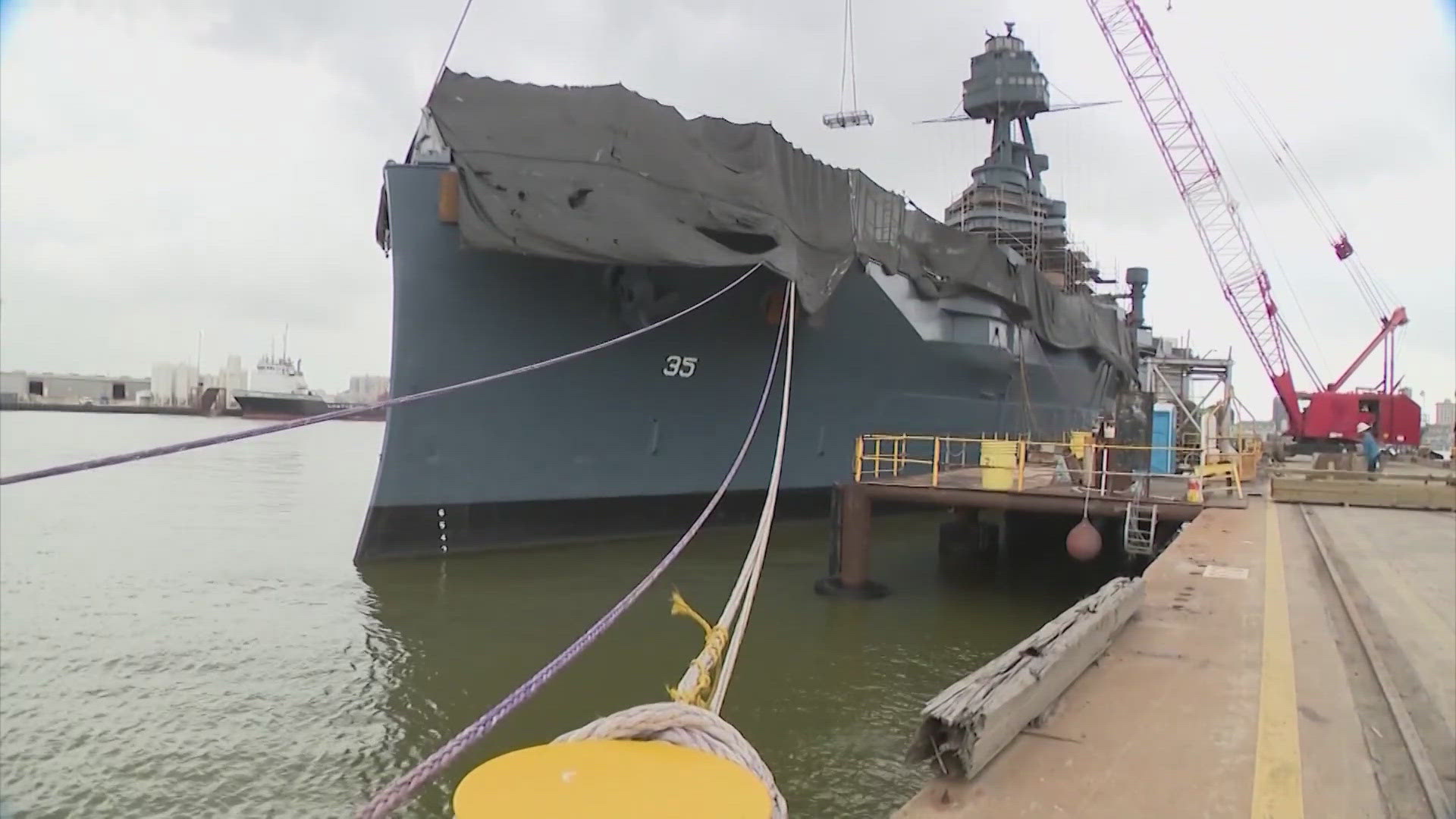 At this point, there's no timetable for when the massive ship with the rich history is expected to make its move.