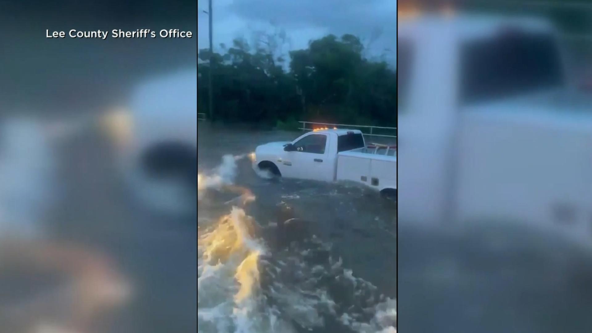 The storm is blamed for at least three deaths. The storm brought life-threatening storm surge.