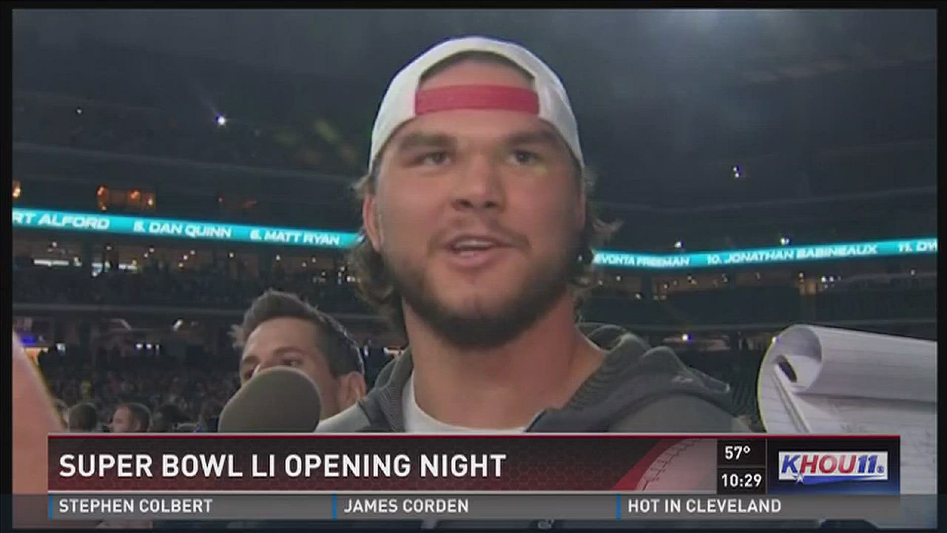 Super Bowl Opening Night held at Houston's Minute Maid Park