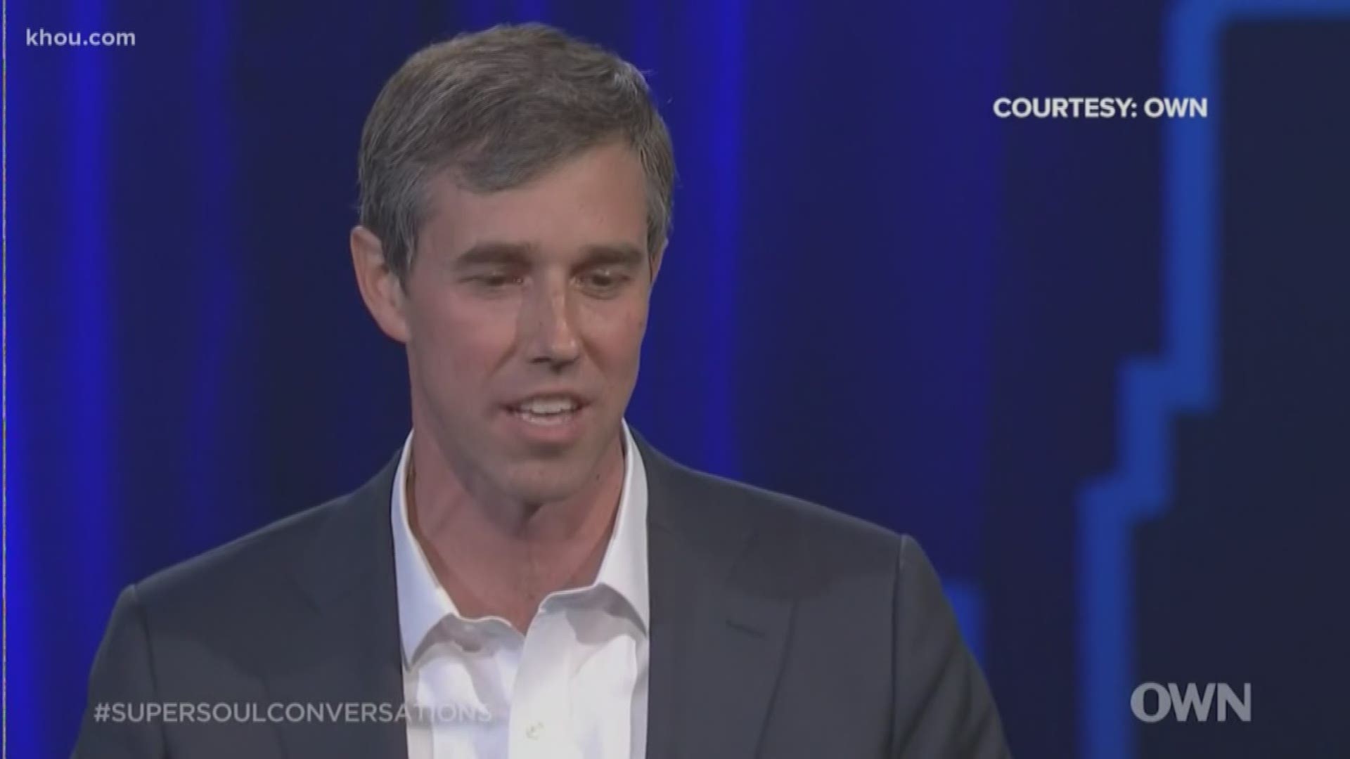 Former Texas Senate candidate Beto O'Rourke fanned the flames of a possible presidential run in a conversation with Oprah Winfrey.