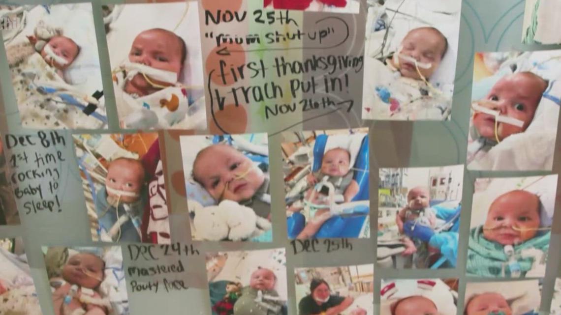 8-month old baby has spent whole life in hospital awaiting liver transplant. Now he's recovering