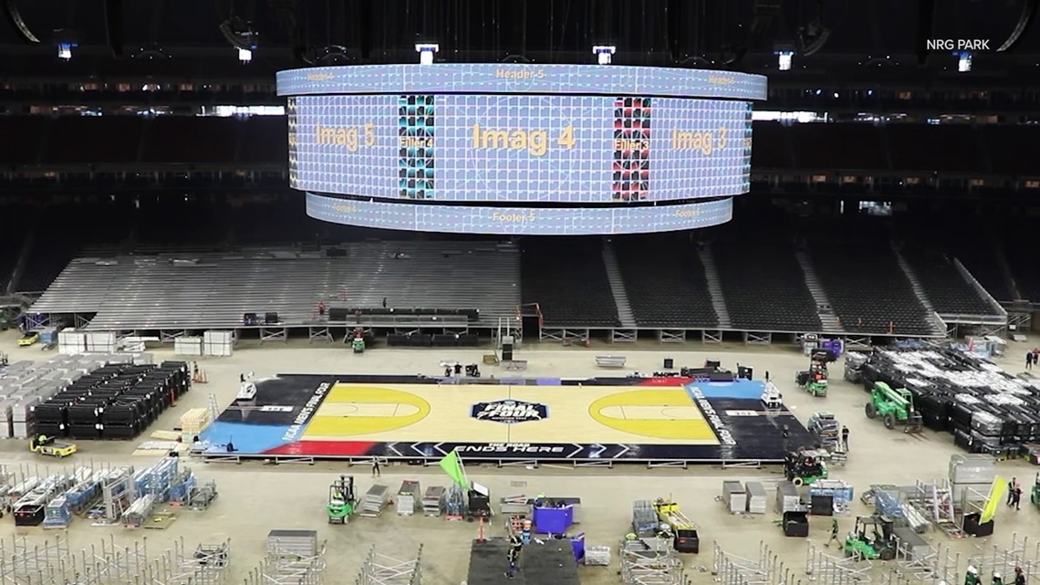 Within days, crews transform NRG Park from HLSR to NCAA