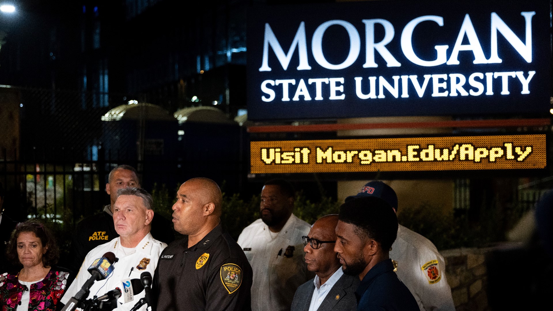 A shooter on the campus of Morgan State University shot and injured five people—four of them students—on Tuesday night, according to authorities.