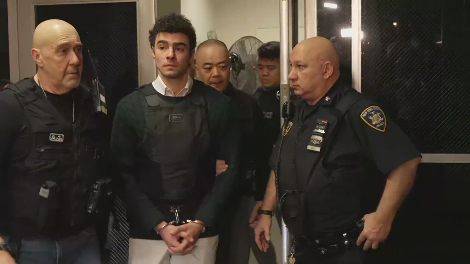 Luigi Mangione attended a hearing Friday in a bulletproof vest and shackles that the judge said were safety precautions.