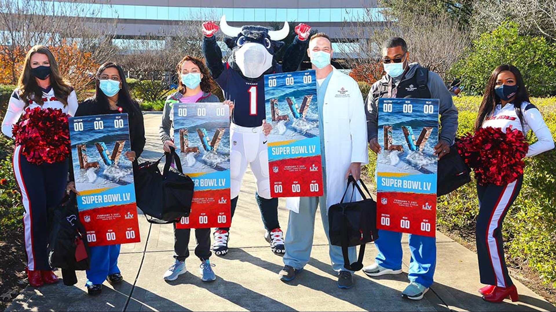 The Houston Texans have invited four healthcare heroes to Super Bowl LV as their guests. The Texas Children’s Hospital employees were surprised  Wednesday.
