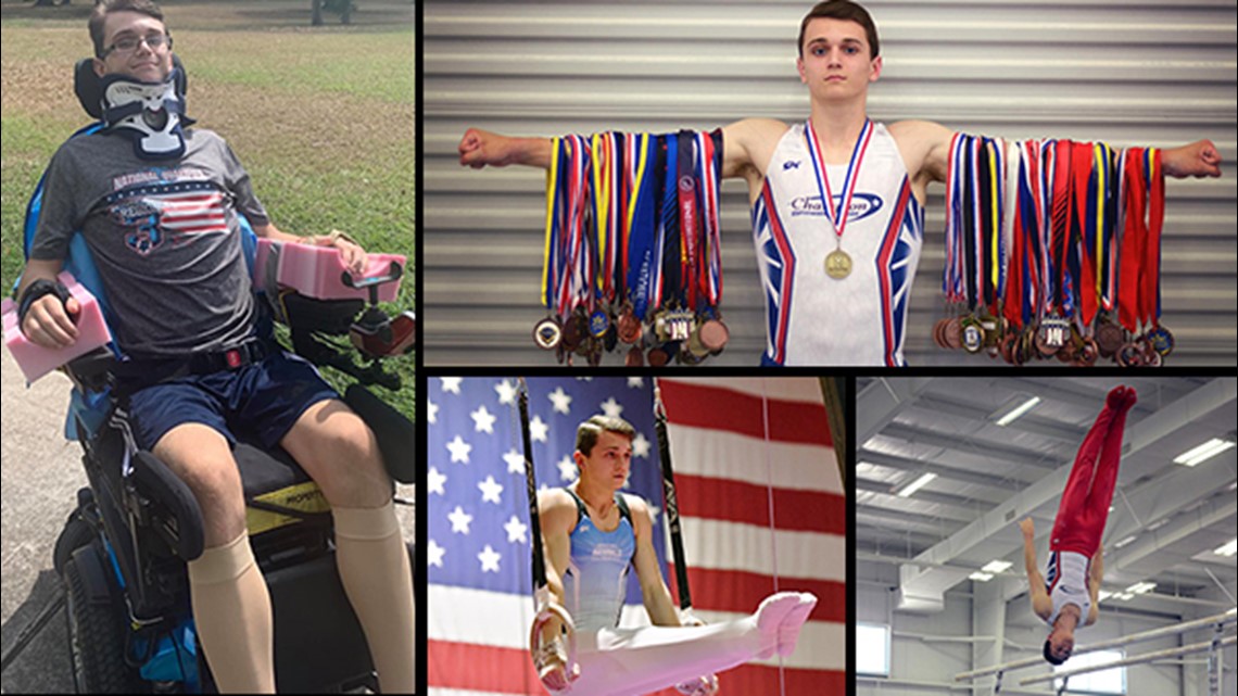 Gymnast Christoffer Cox making progress after severe injury