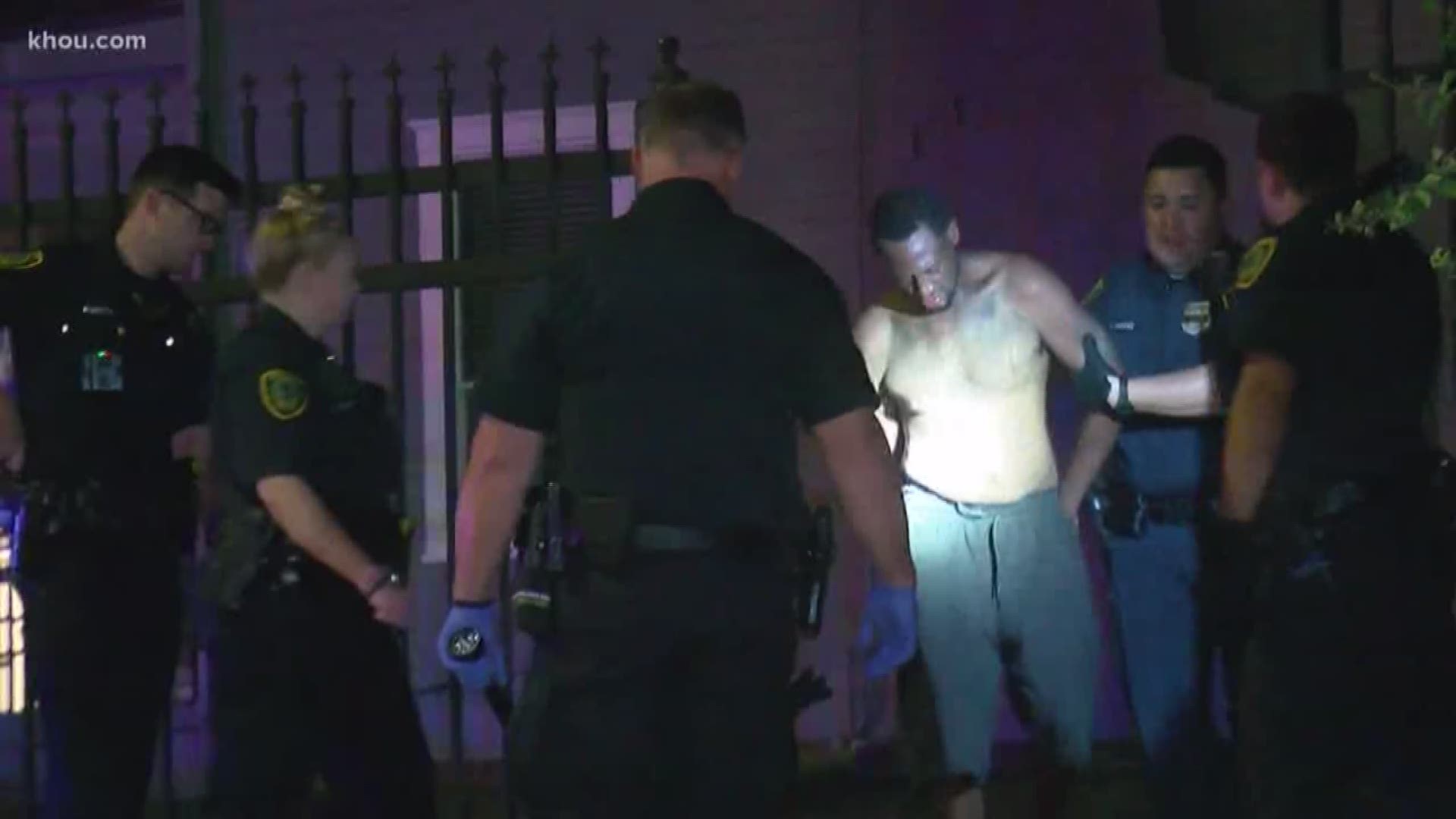 The suspect was arrested in Houston's midtown early Tuesday morning. 3000 block of Bagby.