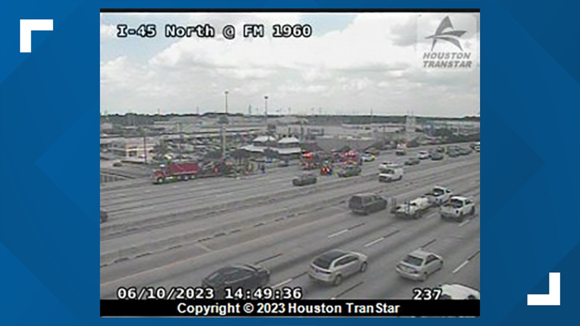 Big fire on I-45 North Freeway near FM 1960 | Houston traffic - Vimarsana News
