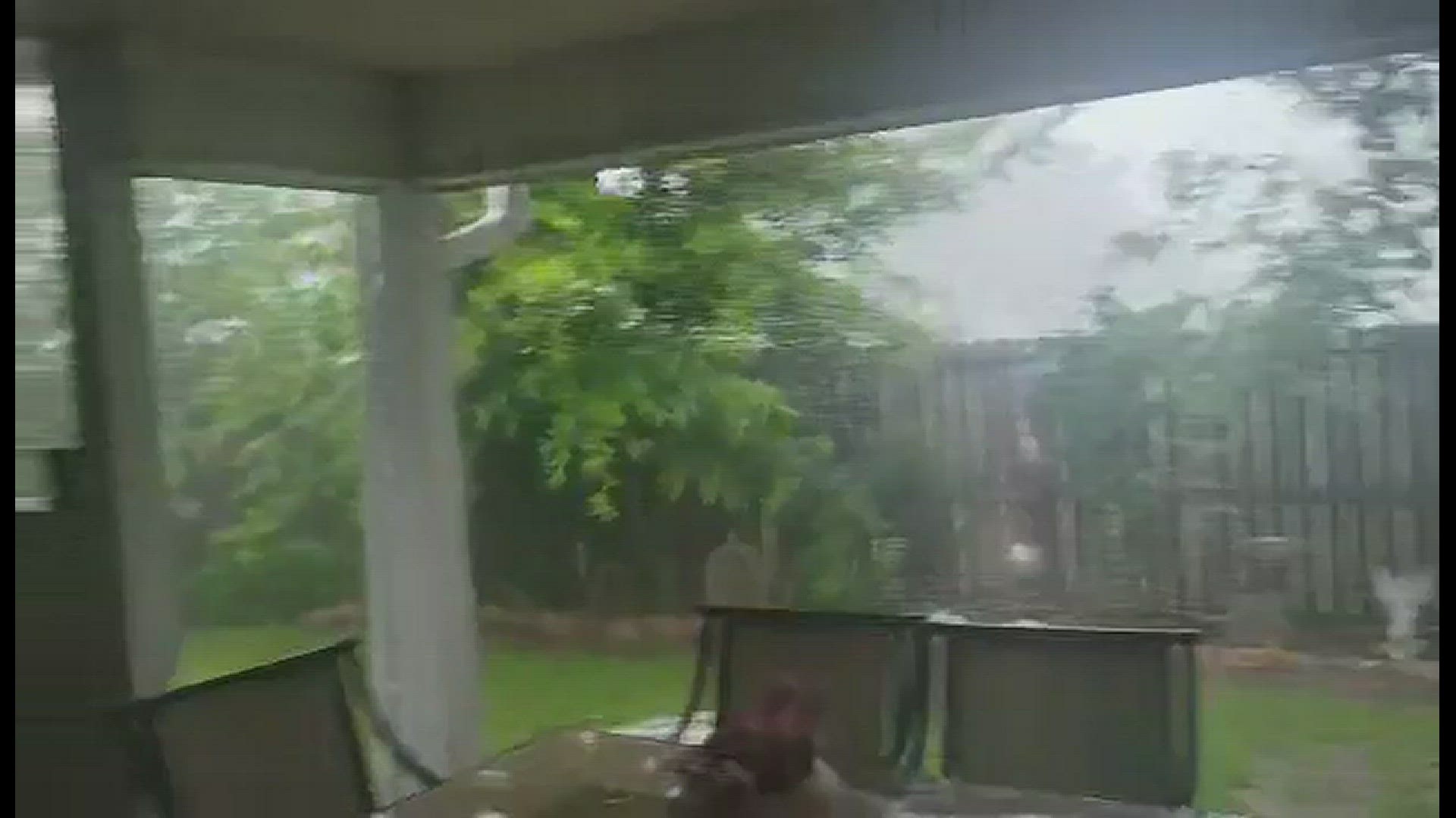 KHOU 11 News viewer Dorothy Pickering sent us this video from the Pelican Bay area of Willis in Montgomery County.