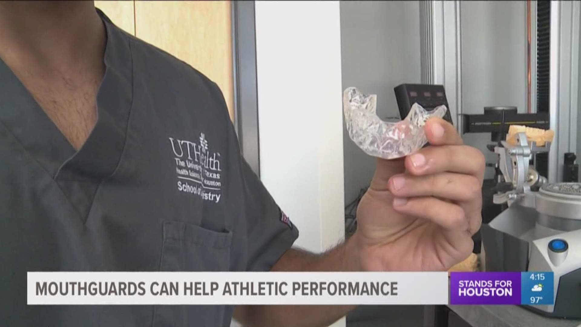Researchers at UT Health School of Dentistry say mouthguards not only protect teeth, but also improve athletic performance.