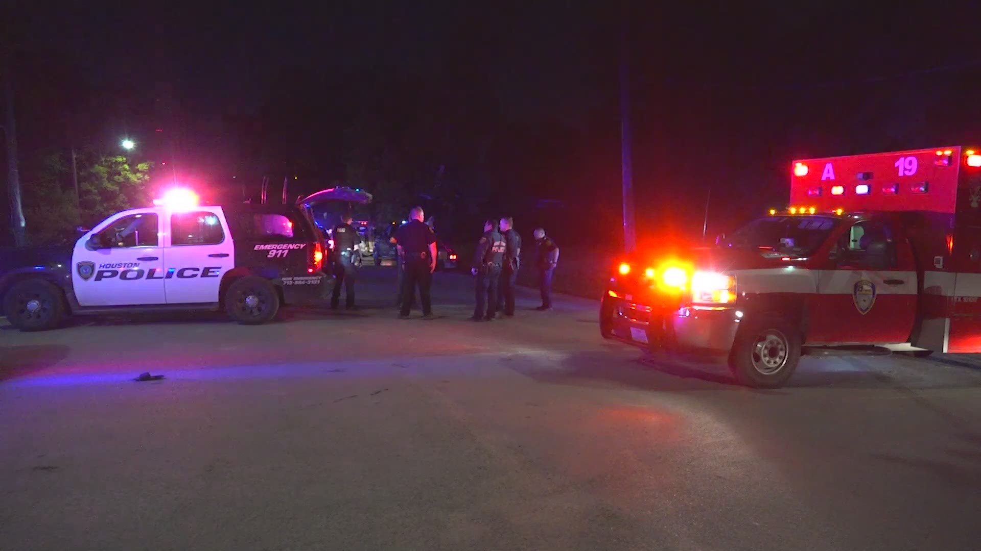 Police said a man crashed into a north Houston home after he tried to run over several people.