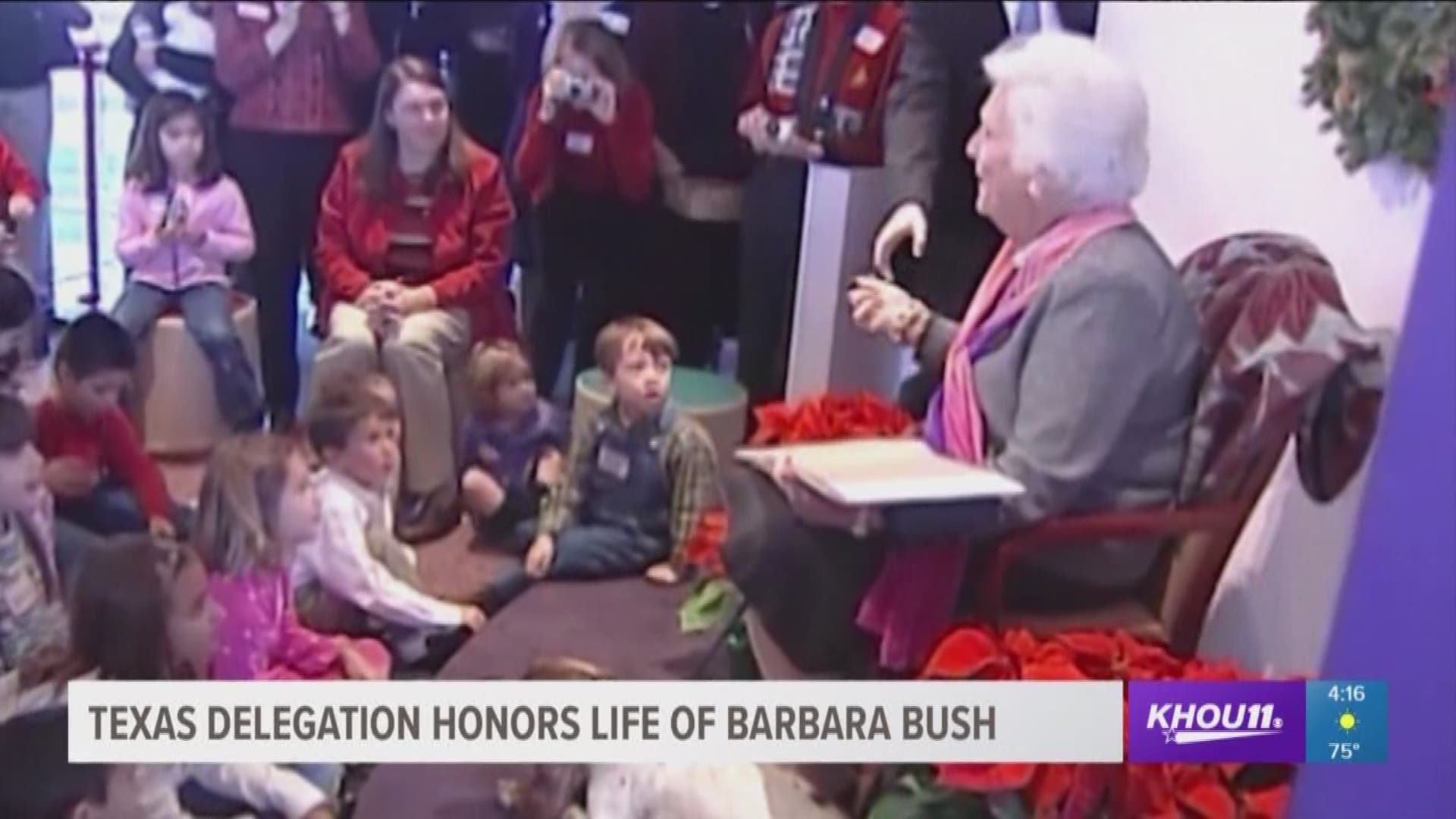 The entire Texas Congress introducing a resolution Thursday to recognize former first lady Barbara Bush's contribution to the nation.
