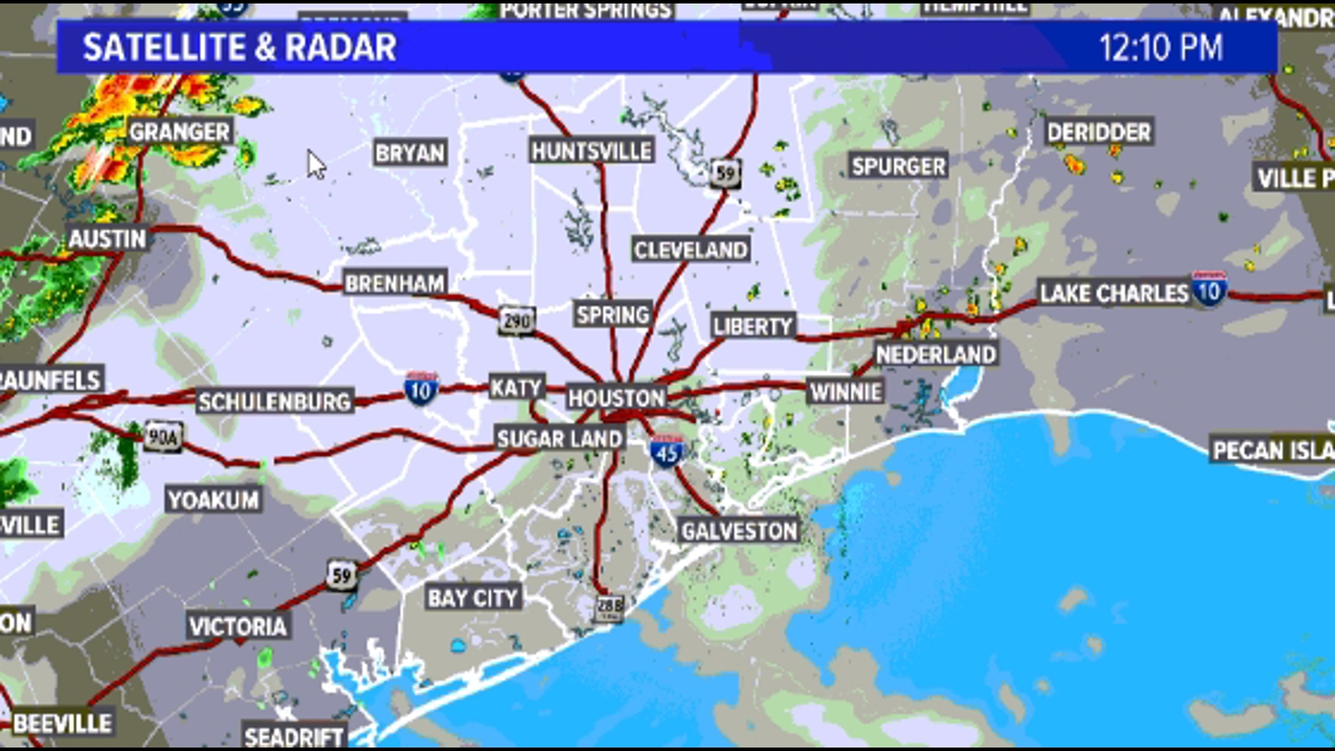 Check KHOU 11's live Houston area radar