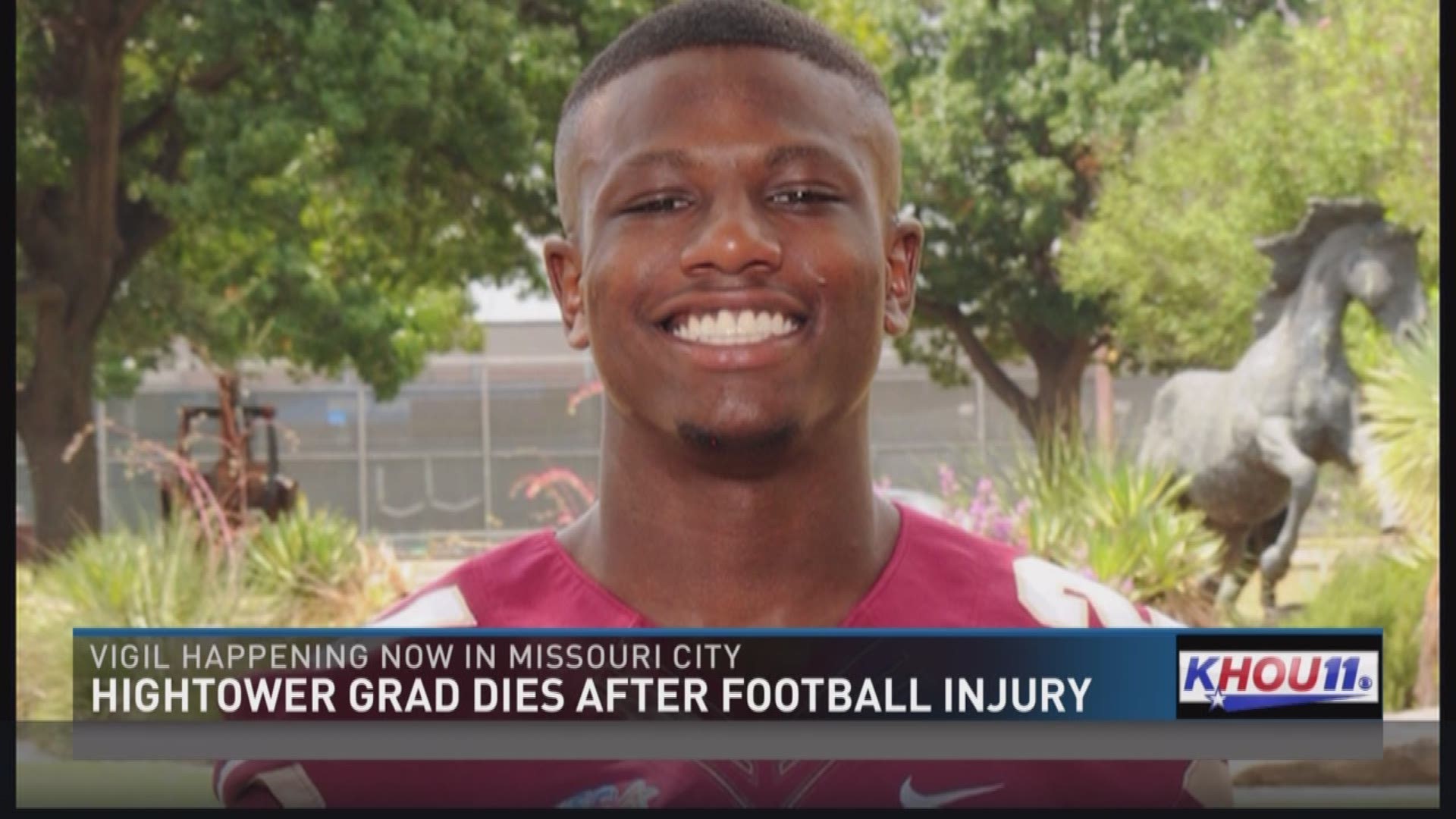 Robert Grays, a local college football player, has died after injuring his neck during a game on Saturday.