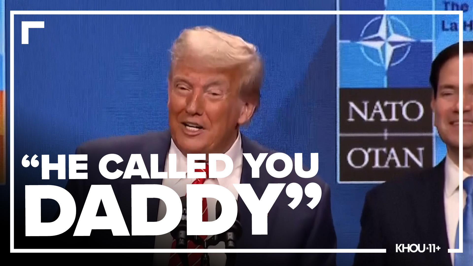 President Trump said the nickname was affectionate. Sec. of State Marco Rubio couldn't keep a straight face.