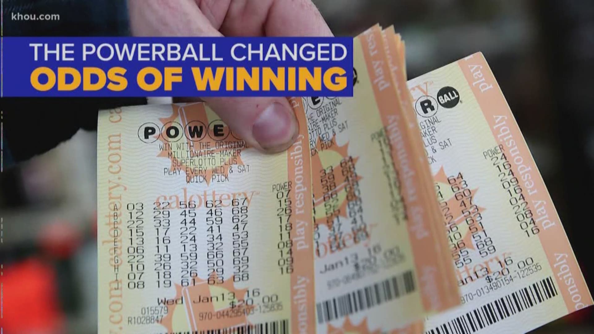 No winning ticket in Tuesday night's Mega Millions drawing means the jackpot jumps to $868 million! And with Wednesday's Powerball drawing at $345 million, we're talking about some serious cash! Stephanie Whitfield is looking into why lottery jackpots are