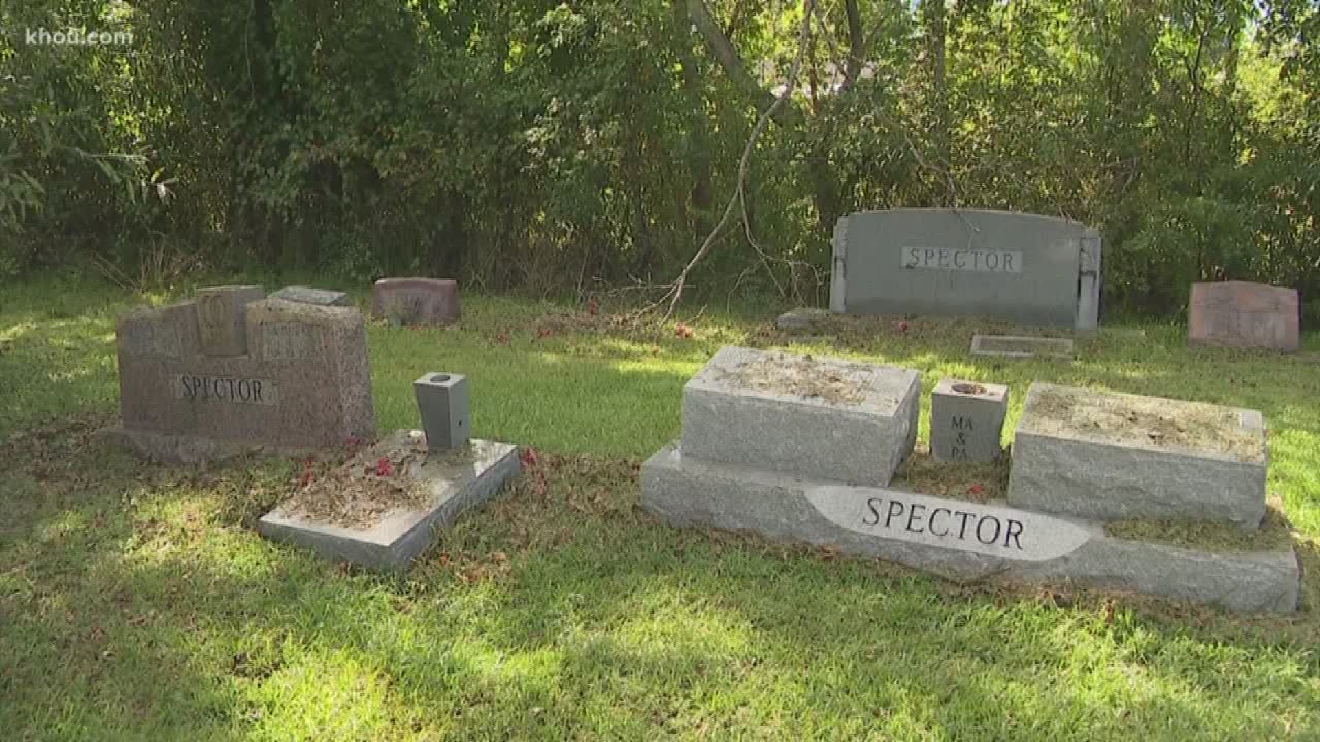 Police are investigating vandalism at a small Jewish cemetery in Southeast Texas.