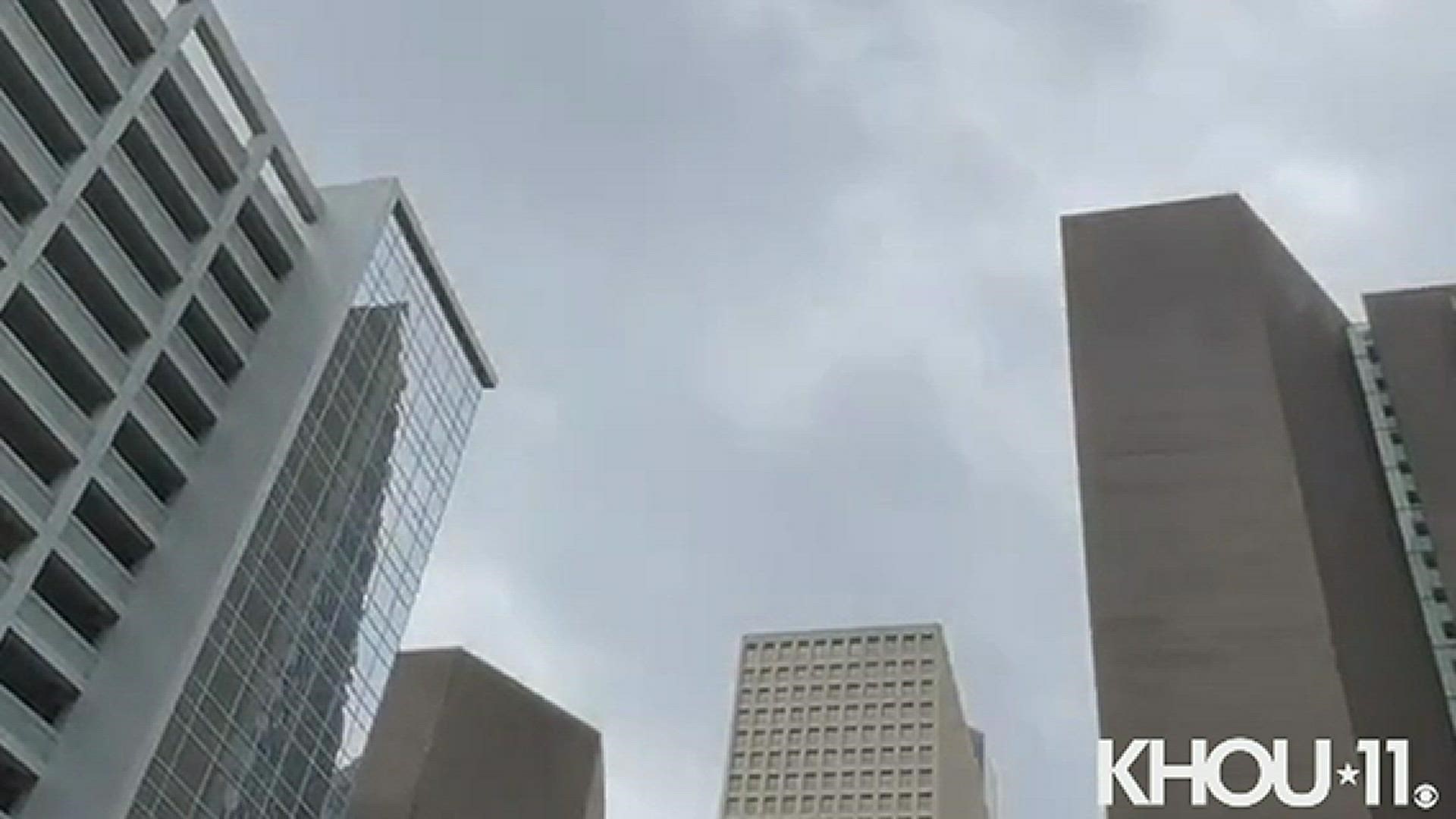 Storms canceled the H-E-B Thanksgiving Day Parade. Melissa Correa shot this time-lapse video of storms rolling through.