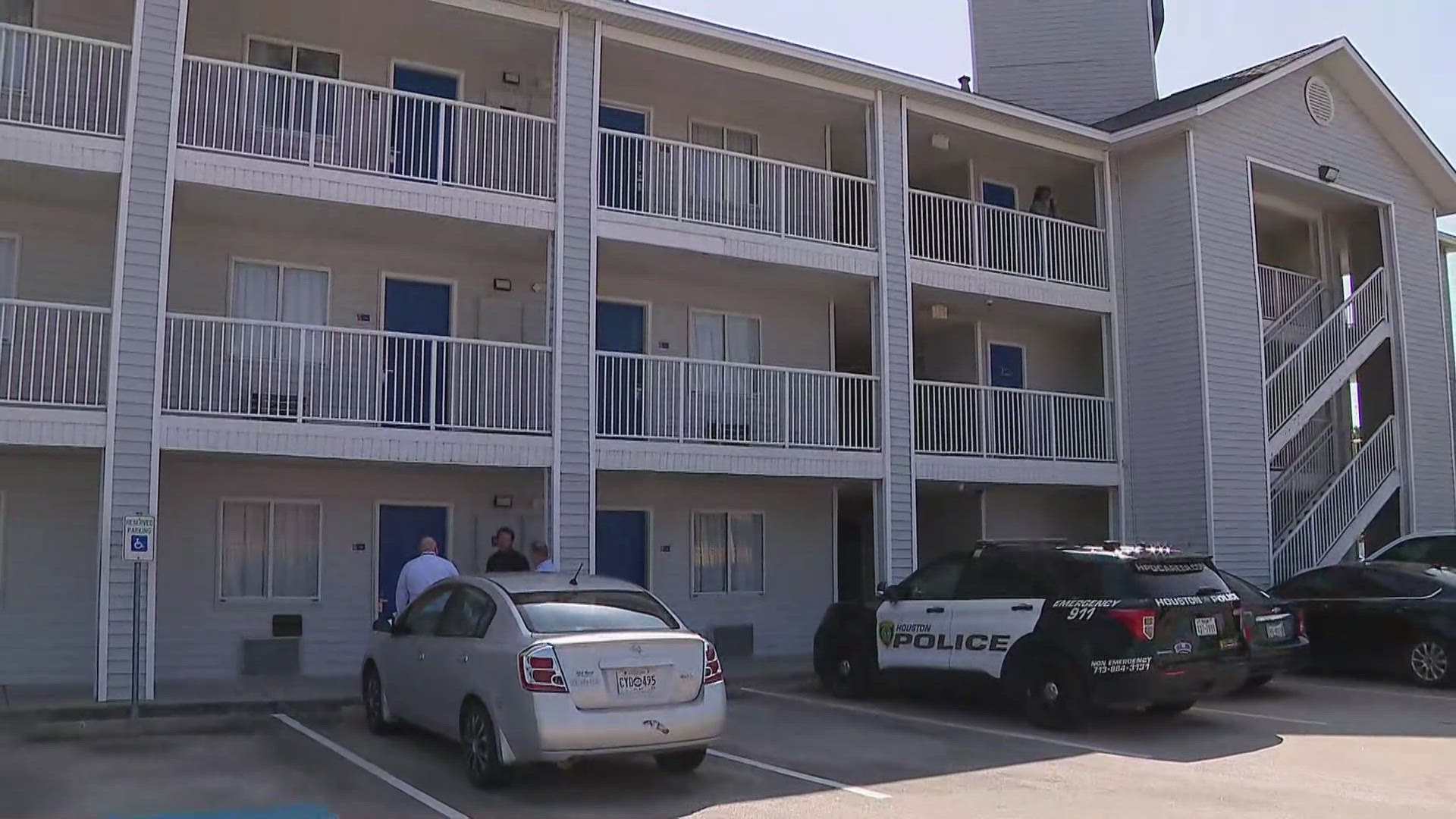 Two people who had been living at the motel were dead. Police are looking into identities and motive.