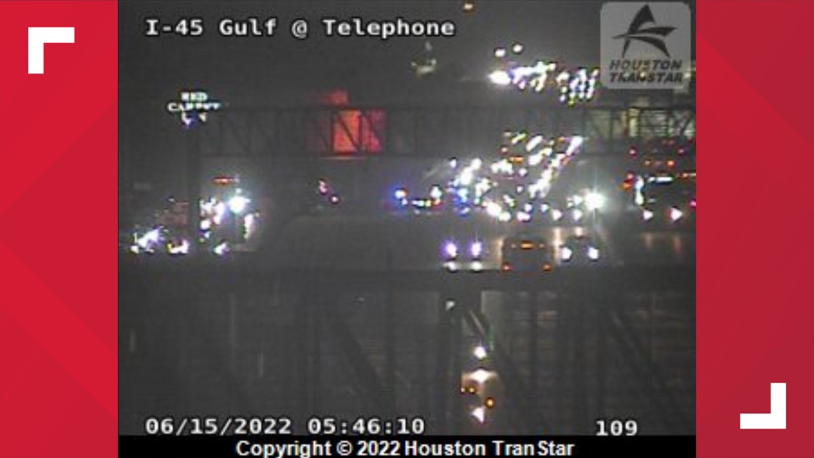 Houston, Texas traffic: Fatal crash on Gulf Freeway | khou.com