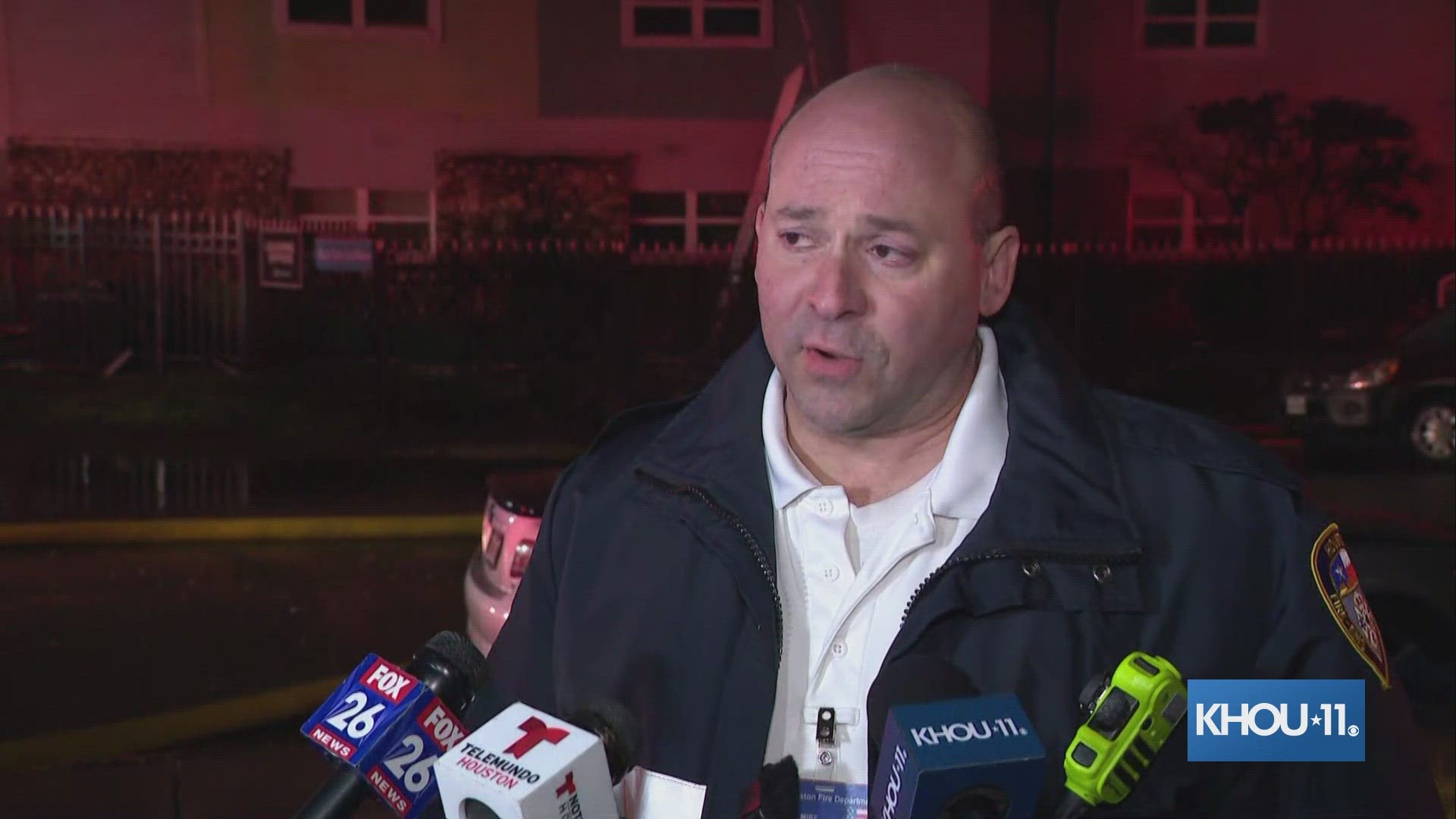 Assistant Chief Michael Mire gave an update, saying the fire is under control.