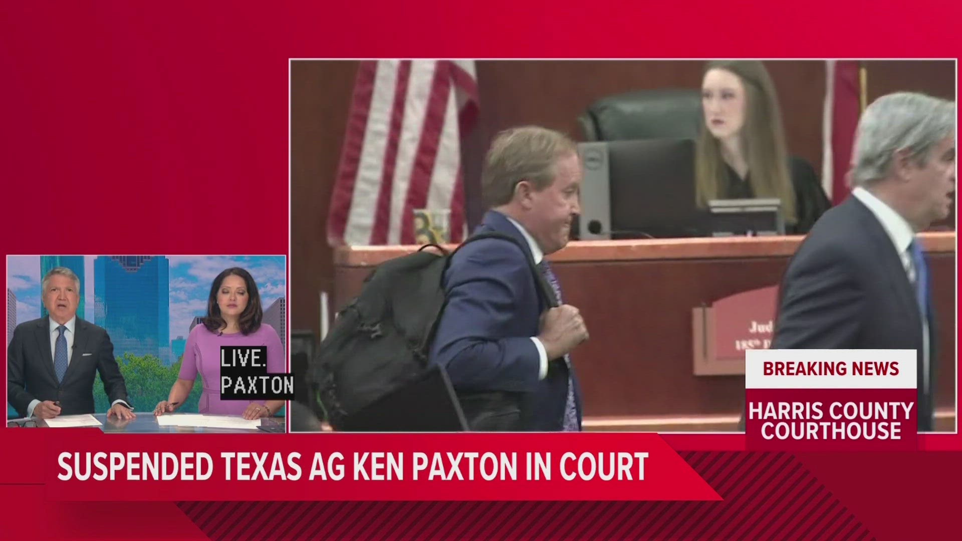 Suspended Texas AG Ken Paxton appears as criminal defendant in Houston ...