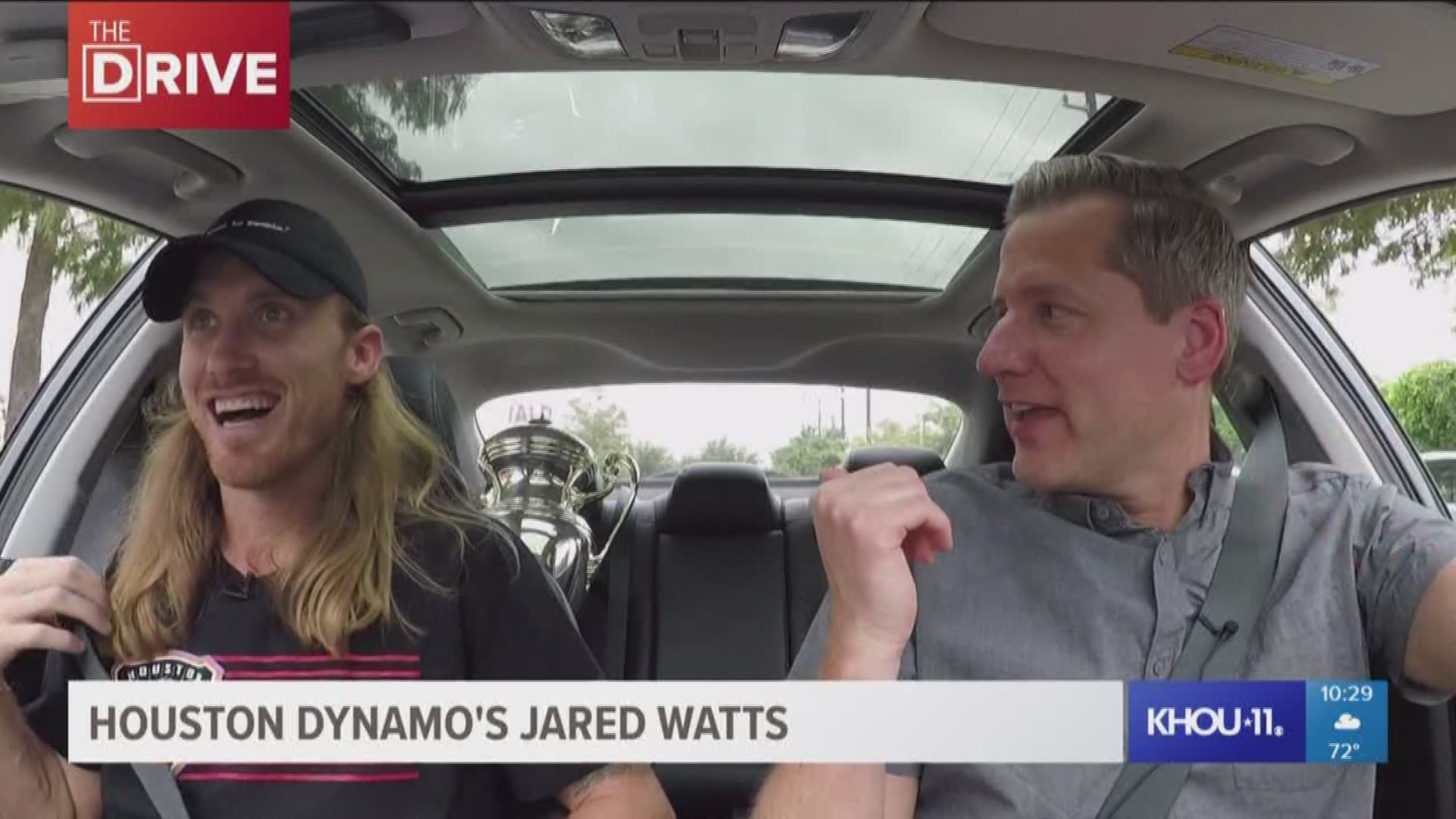 Houston Dynamo defender Jared Watts, fresh off the U.S. Open Cup championship, joins Jason Bristol on "The Drive." They may or may not commit a traffic violation here. Don't tell anyone.