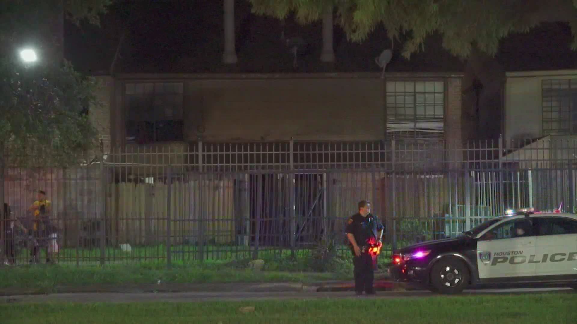 The fire happened overnight at a complex along Braeswood