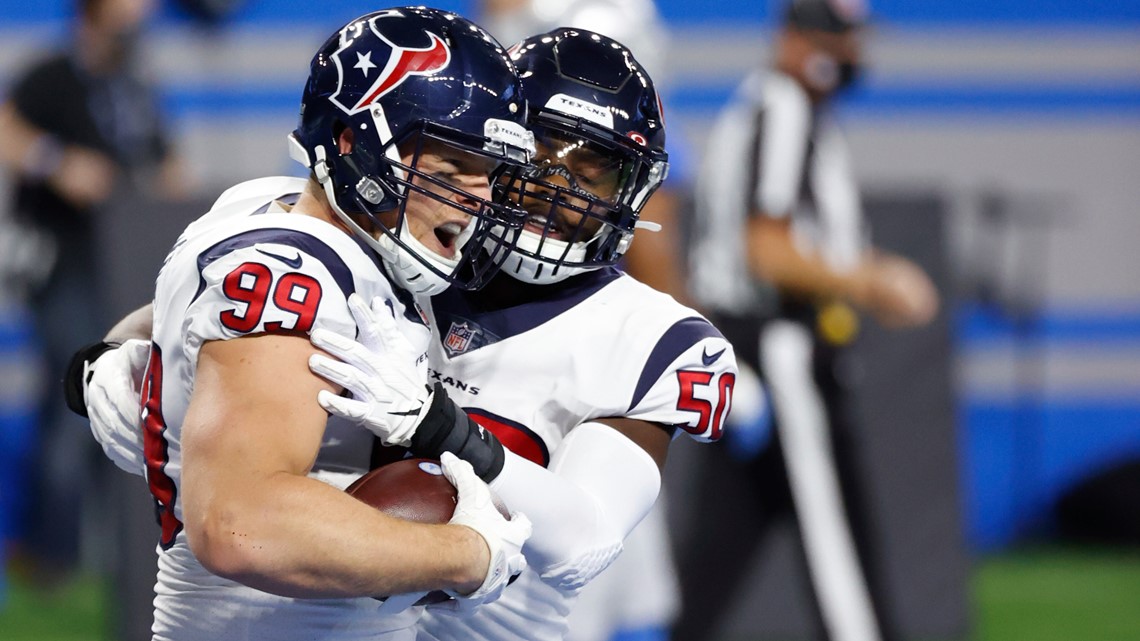 October 4, 2020: Houston Texans defensive end J.J. Watt (99) sacks