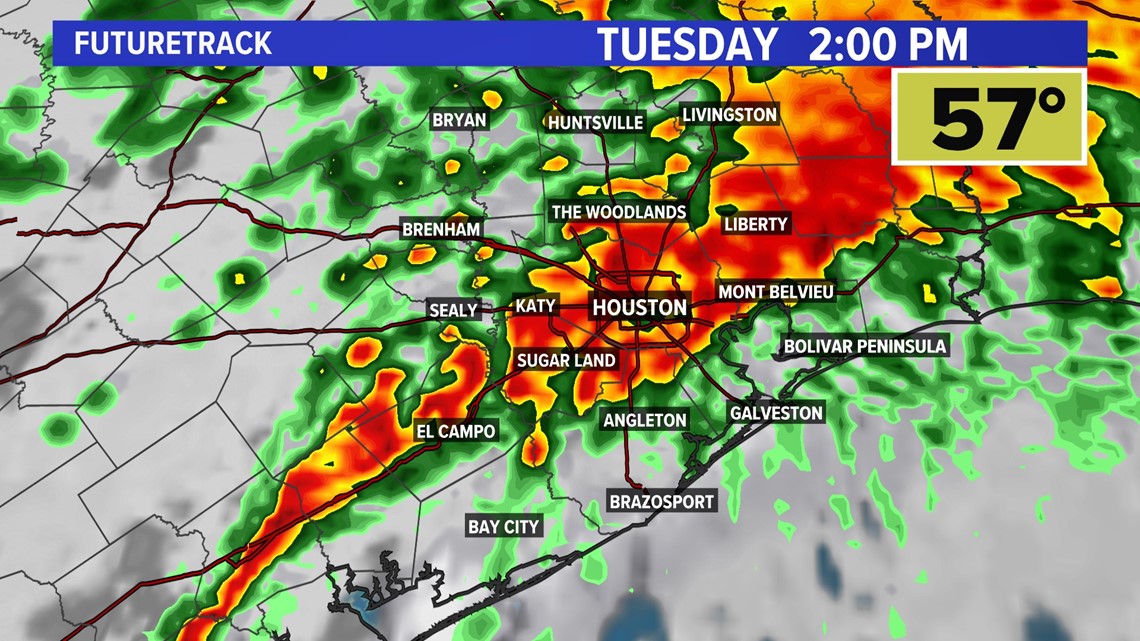 Cuaca buruk Houston: Angin kencang, banjir dan tornado