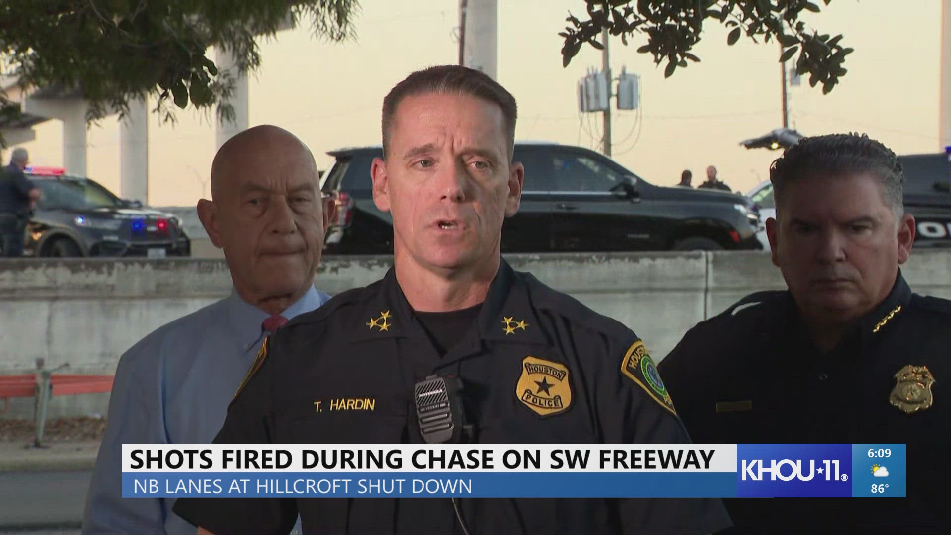 Houston police gave an update on a deadly shooting on the Southwest Freeway that shut it down northbound at Hillcroft.