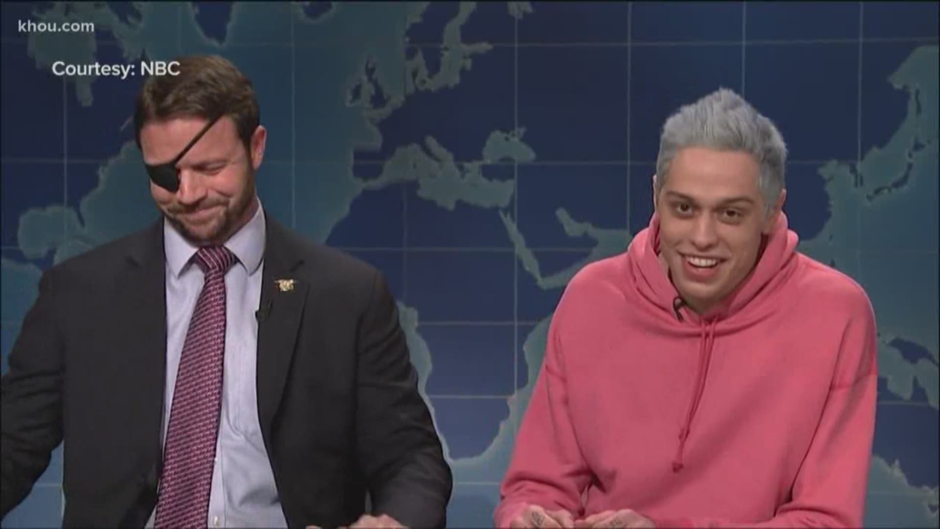Congressman-elect Dan Crenshaw made a surprise appearance on Saturday Night Live, making peace with the comedian who mocked him last week. Congressman-elect Dan Crenshaw made a surprise appearance on Saturday Night Live, making peace with the comedian who