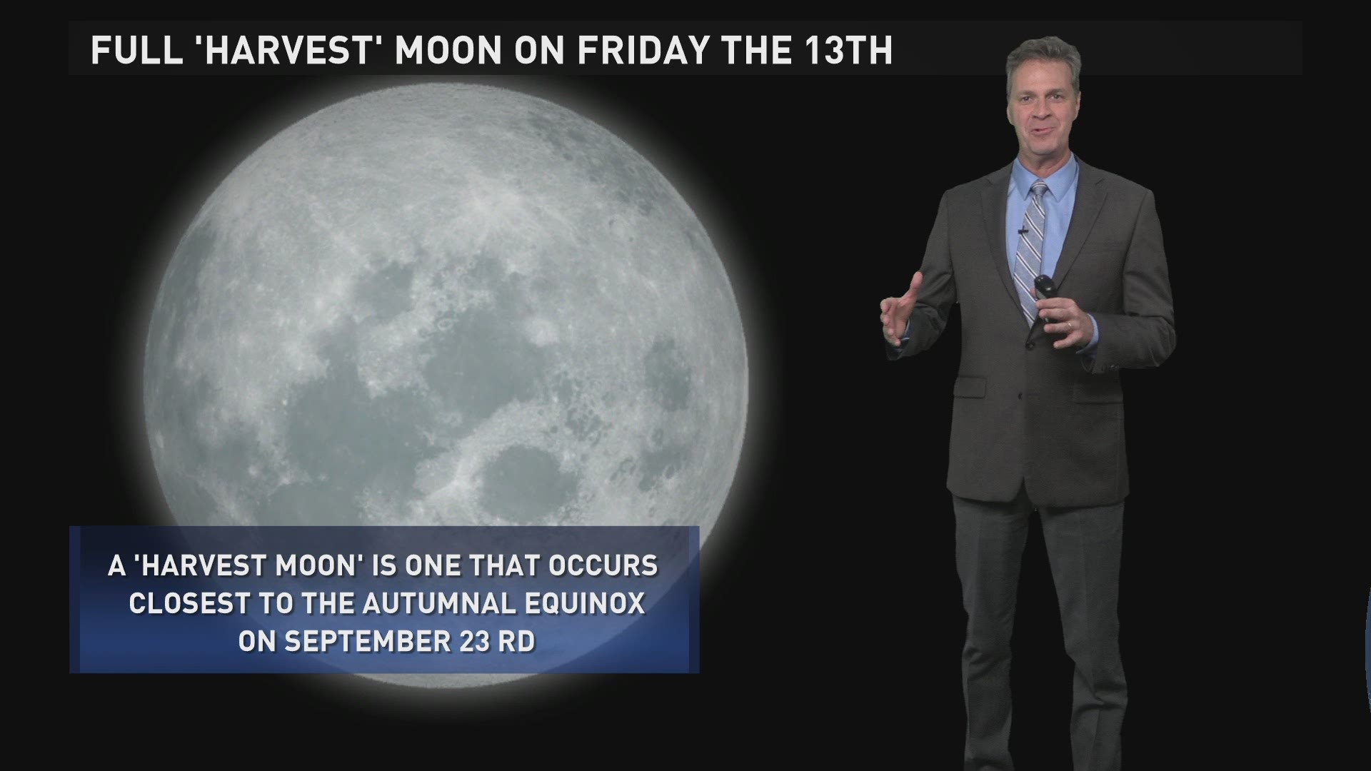 It's a full moon Friday the 13th and the next one won't happen for 30