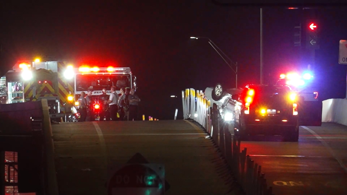 One woman died and three others were hospitalized after a crash shut down part of Highway 288 near McHard Road in Pea...