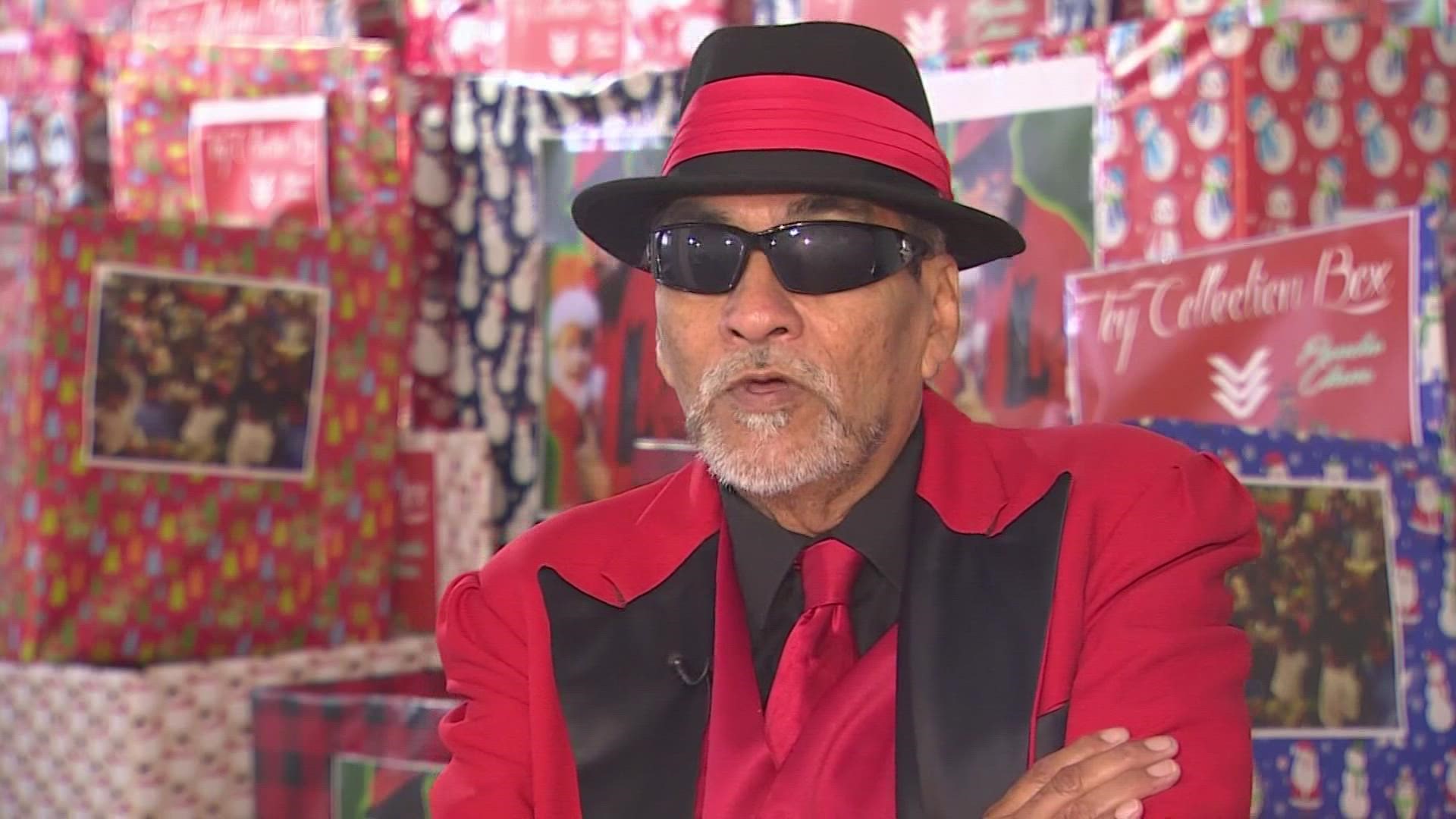 Richard Reyes, AKA Pancho Claus, said he's adding parts of the Rio Grande Valley to his Christmas giveaway that has become a tradition in Houston.