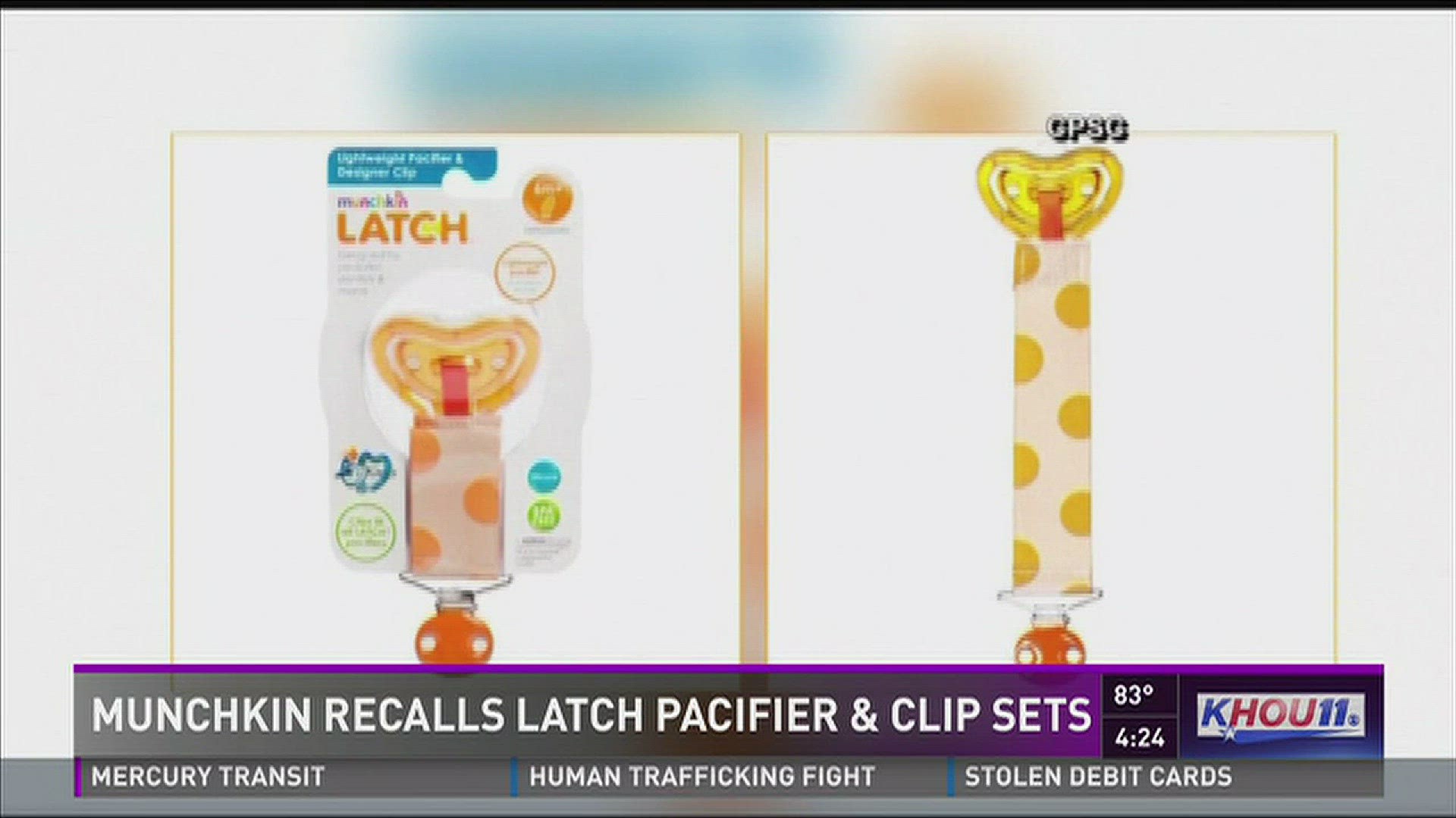 Company recalls 180,000 pacifiers due to choking hazard