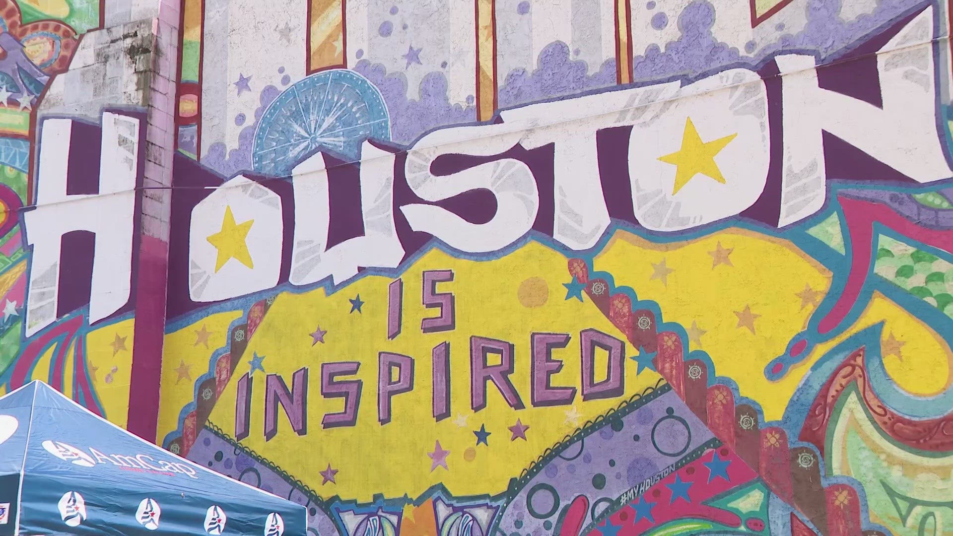 The "Houston Is Inspired" mural was originally only expected to be around for about six months. "Well, six months turned into 10 years," artist GONZO247 told us.
