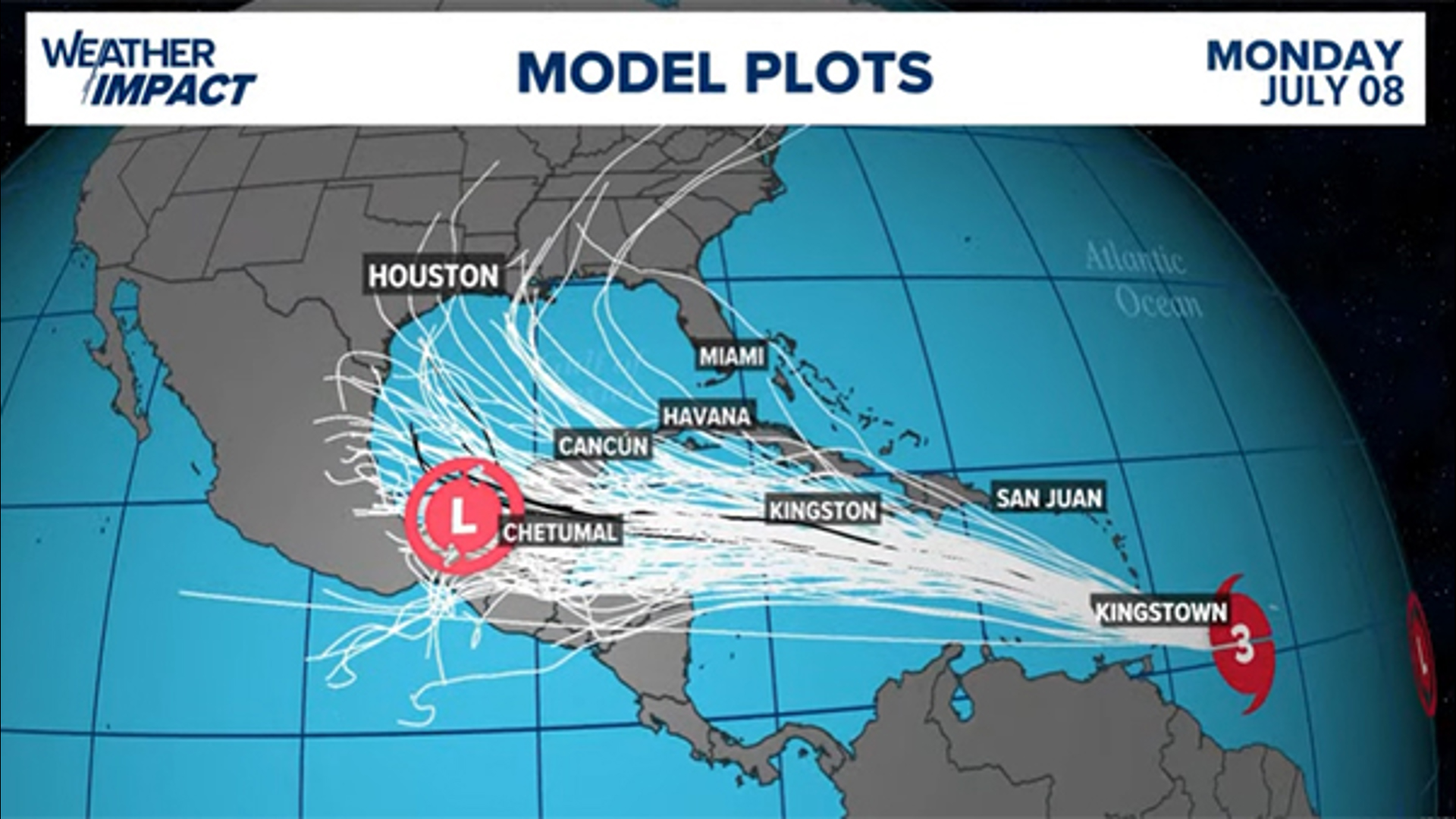 At 10 a.m., the storm had maximum sustained winds of 120 mph and was moving to the west at 21 miles per hour.