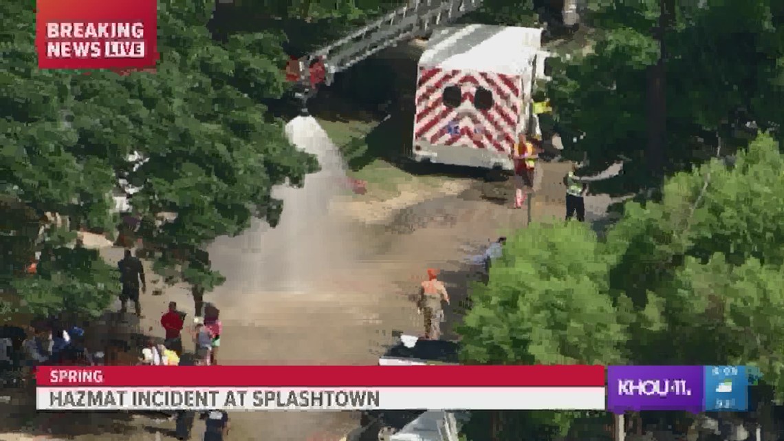 Dozens of people being treated after chemical leak at Hurricane Harbor