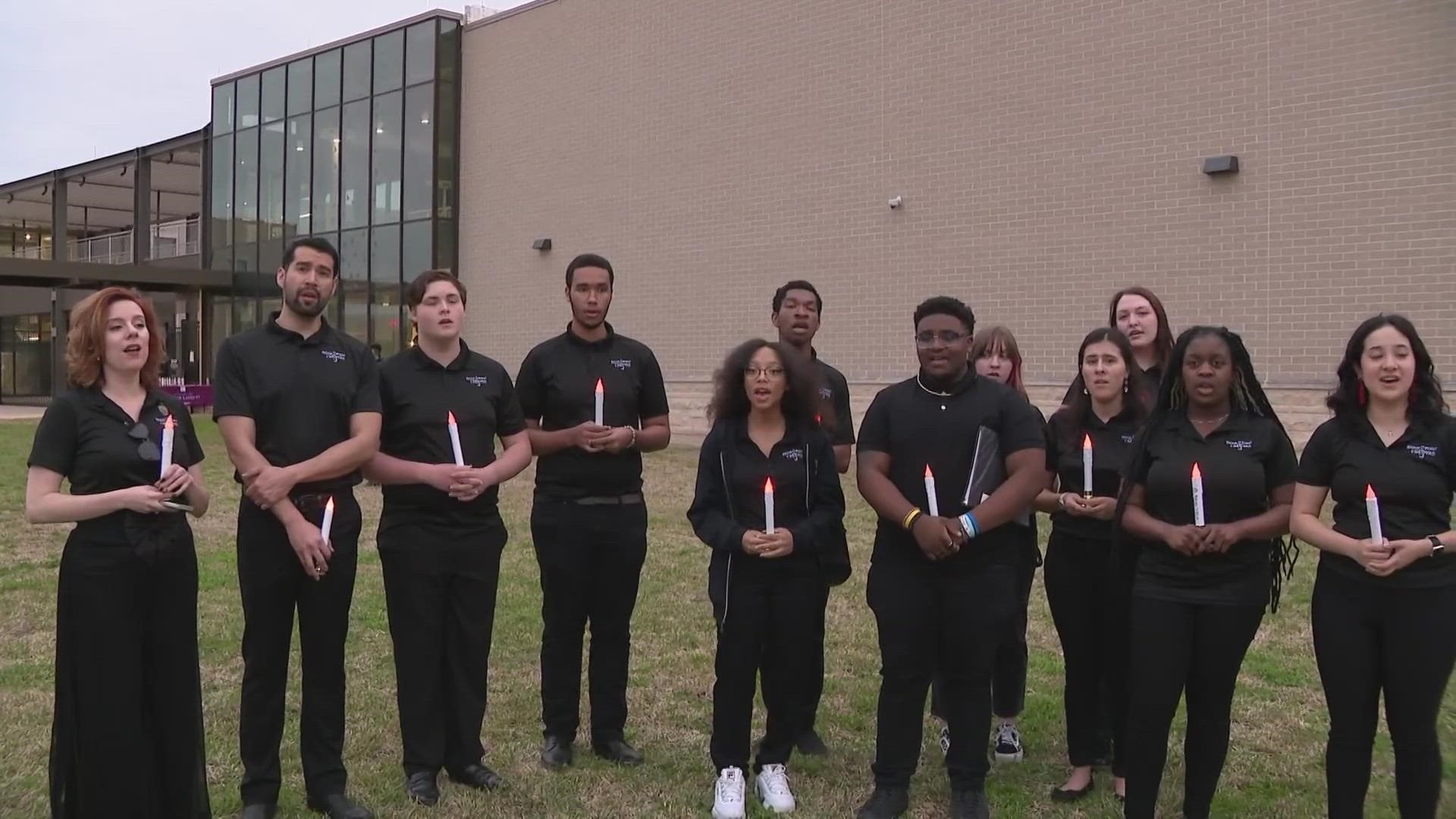 Fort Bend ISD and the community teamed up to honor the "Sugar Land 95" on Sunday with an art exhibit and vigil.