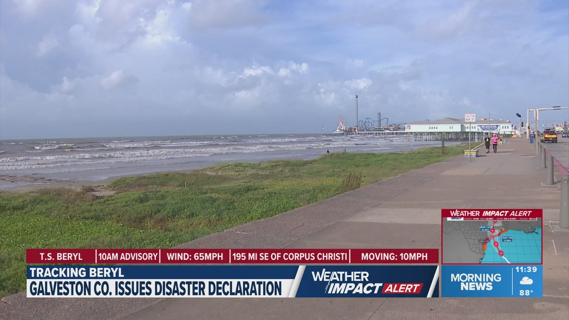 Residents in Galveston are preparing to ride out the storm.